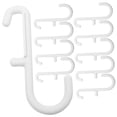 thumbnail image 4 of HEALEEP 10Pcs White Plastic Pegboard Accessories Hooks Sturdy and Easy to Install for Craft Room Storage, 4 of 8