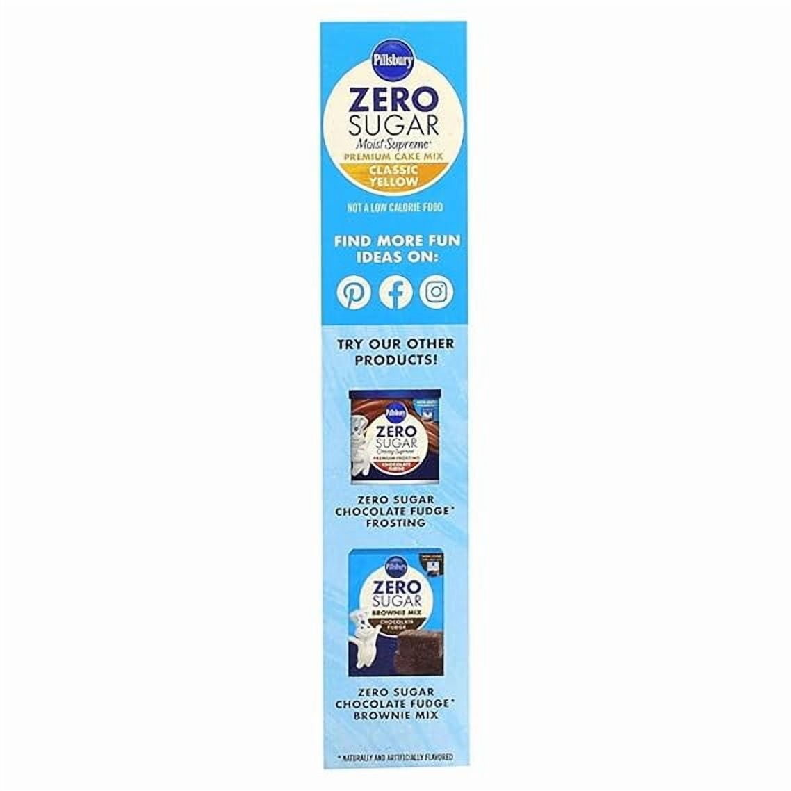 Pillsbury, Zero Sugar, Premium Cake Mix, Classic Yellow, 16 oz (454 g) Pack of 2