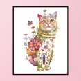 thumbnail image 3 of Kit de animales de punto de cruz parcial, algodón ecológico, 11 quilates, obra de arte estampada, regalo, decoración del hogar Hugtrwg  Para estrenar, 3 of 9