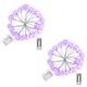 thumbnail image 2 of Yescom 2Pack 15ft Halloween Bat String Lights 60PCS LED Fairy Lights Purple Lighting for Indoor Outdoor Porch Garden Party Decor Yescom Modern, 2 of 11