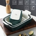thumbnail image 2 of SWEEJAR Porcelain Bakeware Set for Cooking, 9.8 x 13 inch Ceramic Rectangular baking dish Lasagna Pans for Casserole Dish, Cake Dinner, Kitchen, Banquet and Daily Use (New Jade), 2 of 6