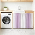 Cabinet Curtains for Shelves, Light Purple White Under Sink Cabinet ...