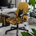 thumbnail image 2 of Renewold Black Cat Sunflower Office Chair Cover Executive Computer Chair Cover Stain Resistant High Back Chair Protector for Universal Rotating Chair (NOT Chair), S, 2 of 7