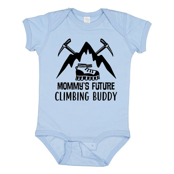 Inktastic Rock Climber Mommy Climbing Buddy Boys or Girls Baby Bodysuit