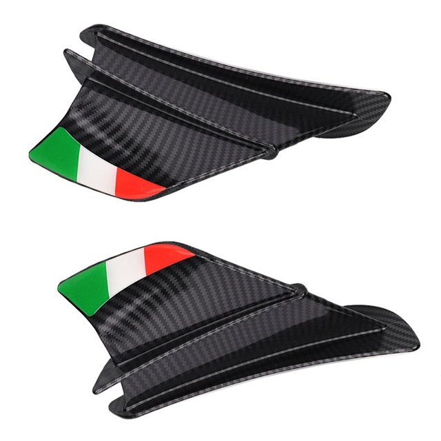 Alerón de fijación de flujo de viento para S1000rr V4 Zx-10r R1, negro mate Afortunado Sencillez