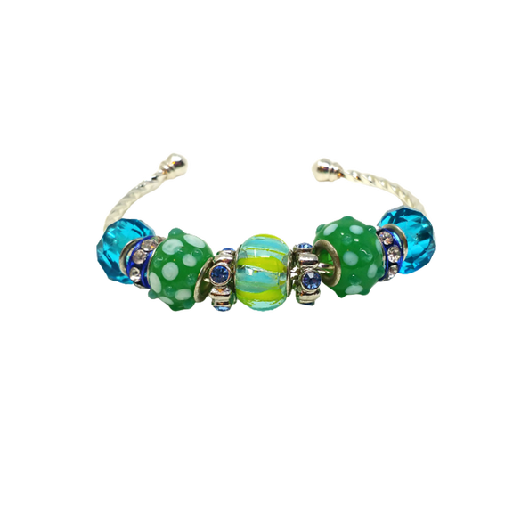 Add On Charm Bracelet - Blue Green Fun