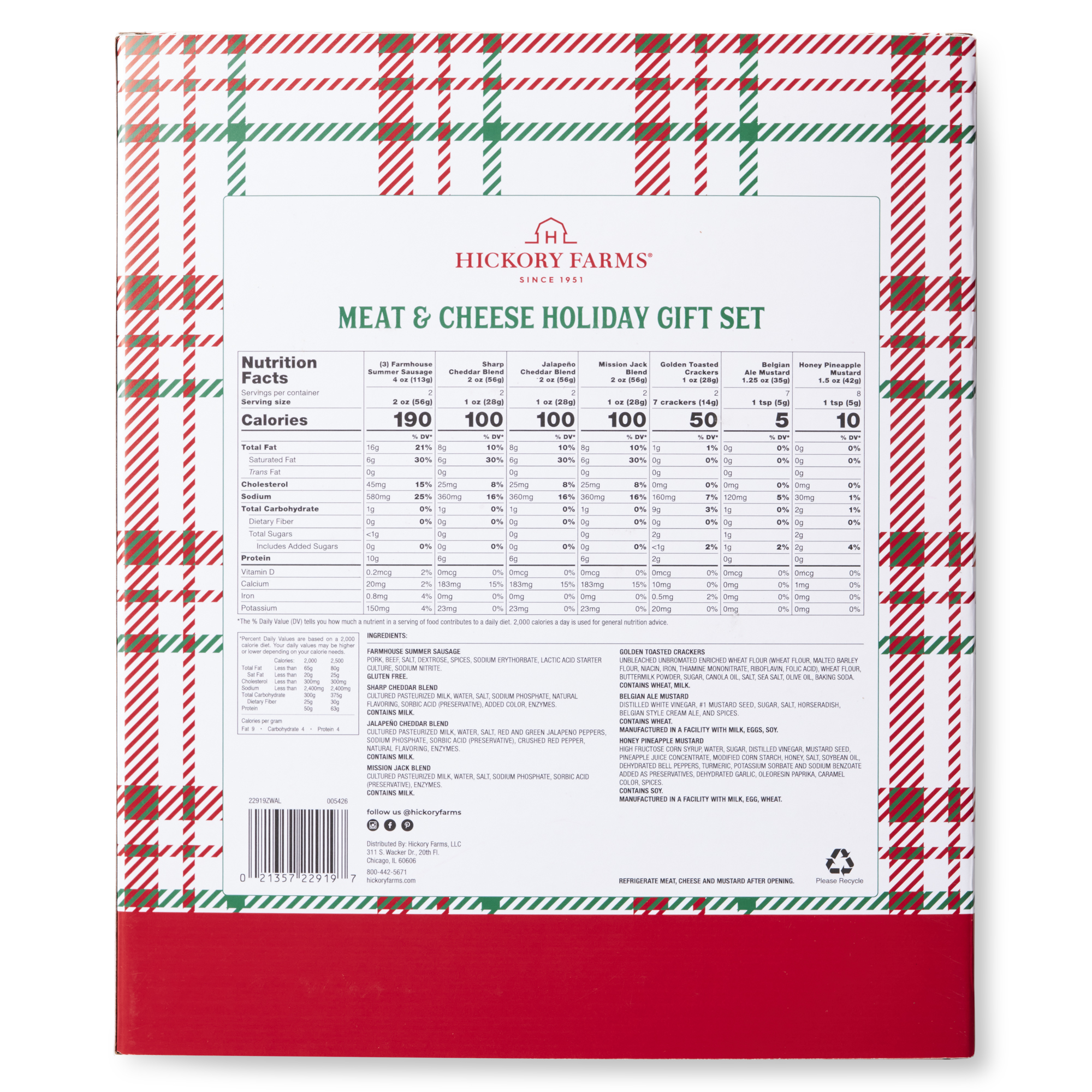 Hickory Farms $24.97 Meat & Cheese Holiday Gift Set