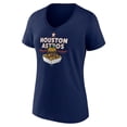 thumbnail image 2 of Women's  Navy Houston Astros Prime Rib Sandwich V-Neck T-Shirt, 2 of 3