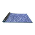 thumbnail image 2 of Ahgly Company Indoor Round Abstract Blue Modern Area Rugs, 7' Round, 2 of 4