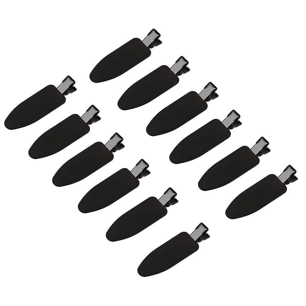 12 Pieces No Bend Hair Clips, Curl Pin Clips, No Crease Hair Clips For ...