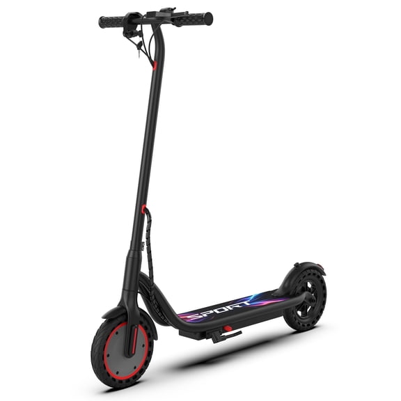 Electric Scooter Black 350W 8.5' Foldable Scooter for Adults and Teens with Keys and High Speed of 19MPH