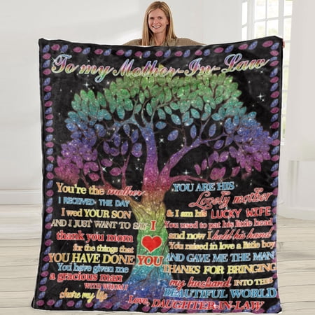 Mother In Law Gifts Blanket From Daughter In Law Women Mothers Day Christmas Day Wedding Bride Mother In Law Gifts Blanket From Daughter In Law Women Mothers Day Christmas Day Wedding Bride