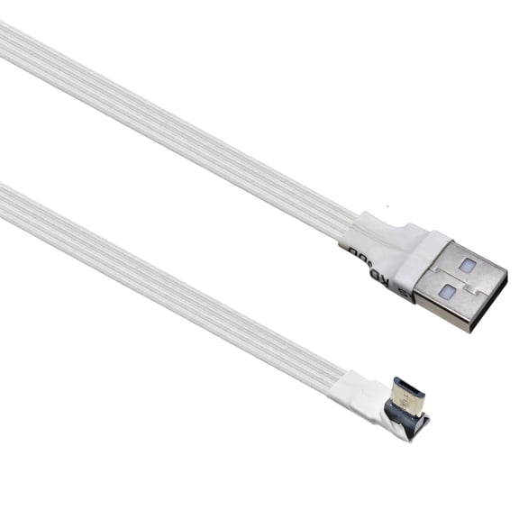 7829 USB To USB 5Pin Conversion Cable Flat Rubber Wire Fast Charging Flexible Cord