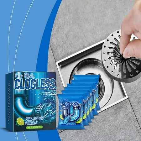 

TingXianX Sewer Unblocking Agent Unblocking Powder For Strong Cleaning And Dissolving. Sewer Drainage Pipe Powder For Oil Blockage And Deodorization Powder