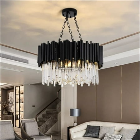 

Kayden - Round Black Crystal LED Chandelier