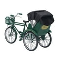 thumbnail image 2 of 3 Wheel Rickshaw Model, Small Compact Rickshaw Model Decorative Interesting  For Home Black,Green, 2 of 8