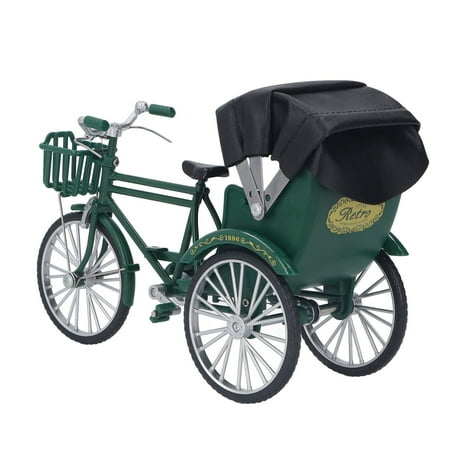 Rickshaw Model, Alloy Material 3 Wheel Rickshaw Model Cute Style For ...