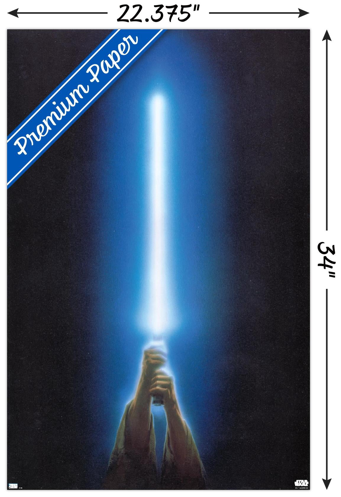 Star Wars: Original Trilogy - Blue Lightsaber Wall Poster, 22.375" x 34"