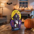 thumbnail image 3 of Adornos De Halloween Para Escritorio Estilo Minimalista Moderno De Madera Para El Hogar Y Fiestas Navideñas Para Y La Familia, 3 of 5
