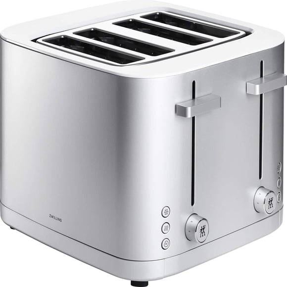 Tostador de 4 Rebanadas ZWILLING Enfinigy Plata con Ranuras Extra Anchas