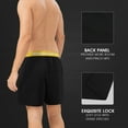 thumbnail image 4 of Natural Feelings Men's 5-Pack Cotton Knitted Comfort Loose Boxer Shorts Elastic Waistband Underwear, 4 of 7