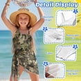 thumbnail image 6 of Xoenoiee Hunting Camo Print Girls Swimsuit One Piece Bathing Suit with Adjustable Straps, Quick Dry Swimwear with Cover Up for Girls Kids, Size 15-16 Years, 6 of 7