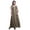 Black2, variant on Floral Ladies Printed Front Slit Sleeveless Maxi Summer Long Casual Dress-Large