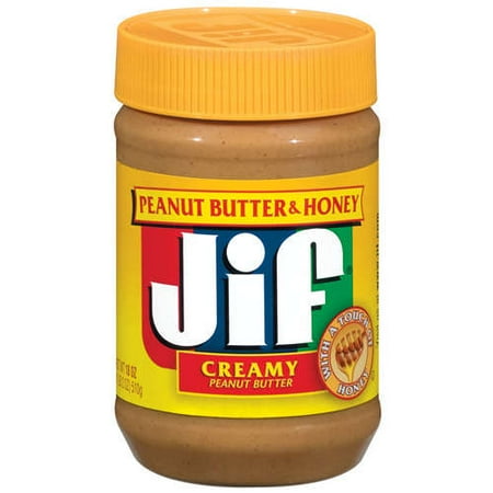 Jif Creamy w/Honey Peanut Butter, 18 oz