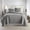 04 - Grey, variant on Oversized King Quilt Bedding Set, Soft Quilted Bedspread, Wrinkle Free and Pet Hair Resistant Bedding, Quilted Coverlet Set w/2 Pillow Shams, Cream Quilt King Bedspread
