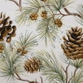 thumbnail image 5 of Fenyluxe Pine Cones Branches Pretty Shower Curtain 100% Polyester Fiber Bathroom Decor Washable with Hooks 69x72, 5 of 7