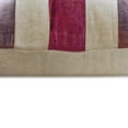 thumbnail image 2 of The HomeCentric Pillow Covers, Berry Pack of 2, 18"x18" (45x45 cm) Pillow Covers, Velvet Patchwork Throw Pillows For Sofa, Striped Pattern Modern Style Easter - Velvet Band Berry, 2 of 5