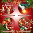thumbnail image 4 of Red Theme Christmas Banner Santa Claus Design Xmas Display Reindeer Pattern Christmas Tree Decor Holiday Backdrop for Christmas Party Indoor Celebration Family Event, 4 of 9