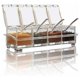 thumbnail image 1 of Juego de cajas para condimentos, 4 piezas, frascos transparentes para sal y especias, Ki, 1 of 4