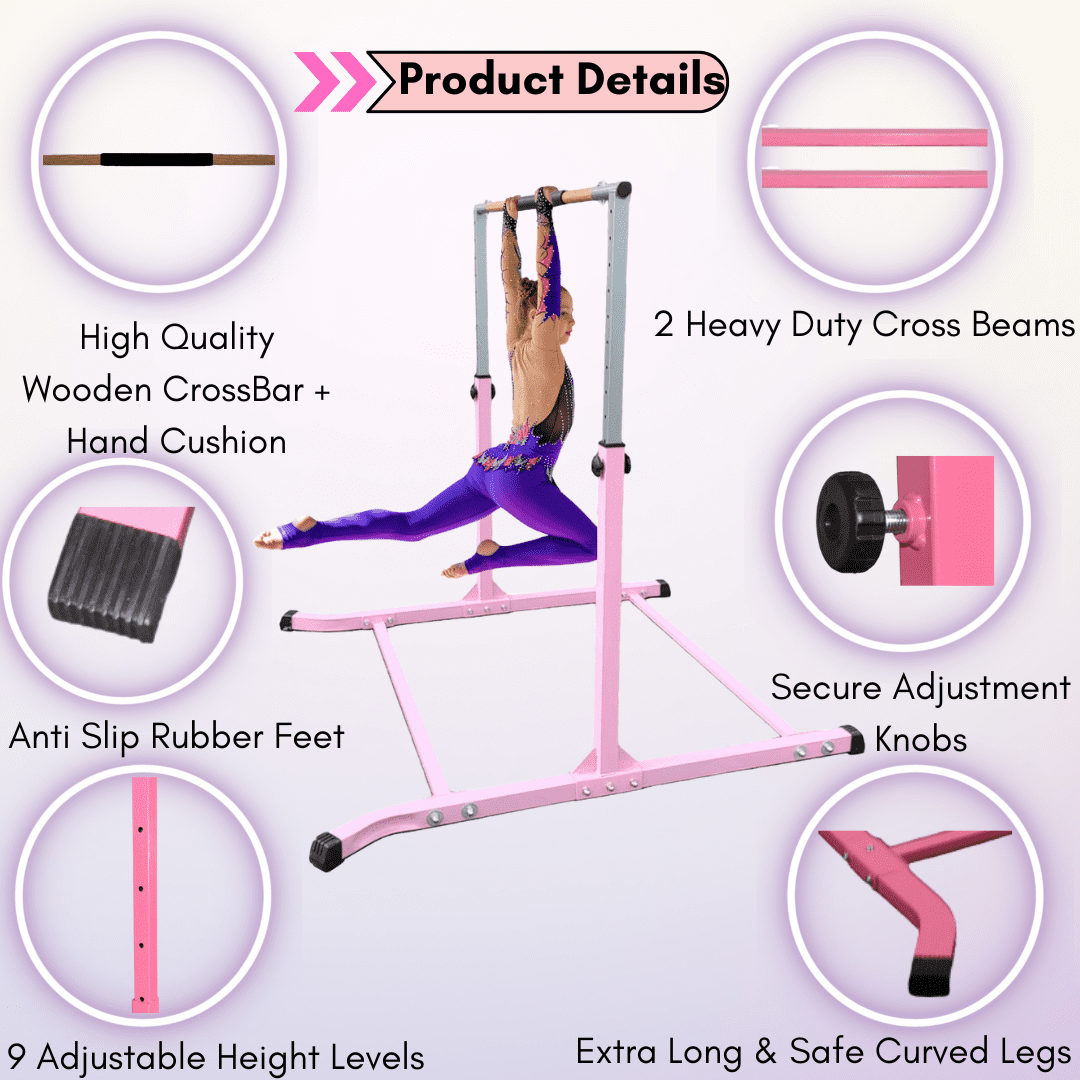 Barres de gymnastique extensibles avec anneau, barres horizontales
