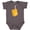 Charcoal Grey, variant on Inktastic Orange Juice Box Boys or Girls Baby Bodysuit