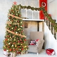 thumbnail image 6 of Zzistar 7.5 ft Artificial Holiday Prelit Christmas Tree w/750 Warm Lights, Pinecones,2514 Branch Tips and Metal Stand, 6 of 7