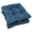 Indigo, variant on Blazing Needles 916X16SQ-T-6CH-MS-JV 16 in. Solid Microsuede Square Tufted Chair Cushions, Java - Set of 6