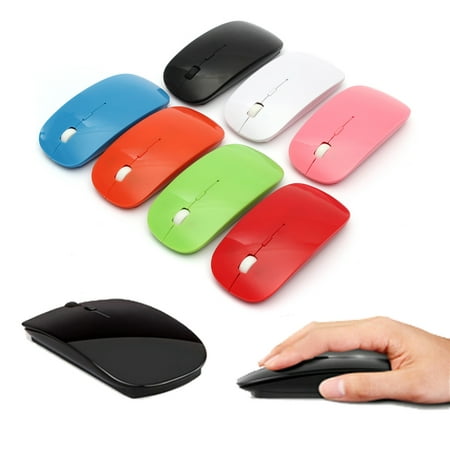 On Clearance BESTRUNNER 2.4GHz Slim Optical Wireless Mouse Mice USB Receiver For Laptop
