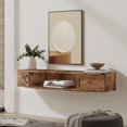 thumbnail image 3 of FITUEYES Floating TV Stands Entertainment Center Wall Mount Shelves Media Console Storage Shelf with Doors, 3 of 7