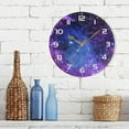 thumbnail image 7 of SKYSONIC Space Galaxy Wall Clock 10 Inch Silent Non Ticking Round Clock Oil Painting Clock Easy to Read Clock for Living Room Bedroom Bathroom Home Decor, 7 of 7