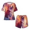 thumbnail image 4 of Xecao Sunset Cloud Corgi print Swimsuit for women, Summer-ready, sporty style.Quick-dry fabric. Many sizes & colors., 4 of 9