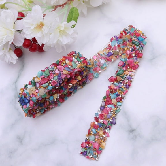Masteelf  Ribbon for Crafts Bling Embellishments Sewing Decoration Rhinestone Belt Bride