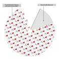 thumbnail image 2 of Lsque Heartbeat Symbol Print Christmas Tree Skirt, Tree Skirt with Ties or Velcro, Perfect for Holiday Decorations, Halloween, and New Year-48", 2 of 7