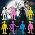 thumbnail image 3 of 30pcs Halloween Skeleton Relax Toys - Soft TPR, Bouncy Noodle Design for Fun & Decompression, Assorted Colors, 3 of 5