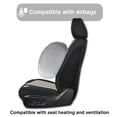 thumbnail image 5 of Fit for Honda Accord 2009, Black and Gray Car Seat Covers, Premium Leather 5 Seats Full Set Anti-Slip Suitable for All Seasons, 4-Door Sedans Only, Upgrade the Car's Interior, 5 of 9