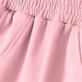 thumbnail image 4 of Riecok Loose Pants for Boys High Waist Wide Leg Palazzo Sweatpants Casual Stylish Trousers with Pockets Pink 5-6 Years, 4 of 8