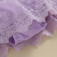 thumbnail image 6 of Baby Girl Summer Outfits Fly Sleeve Ruffle Romper Dress Floral Lace Square Neck Smocked Tulle Skirt Bodysuit +Headband Set, 6 of 7