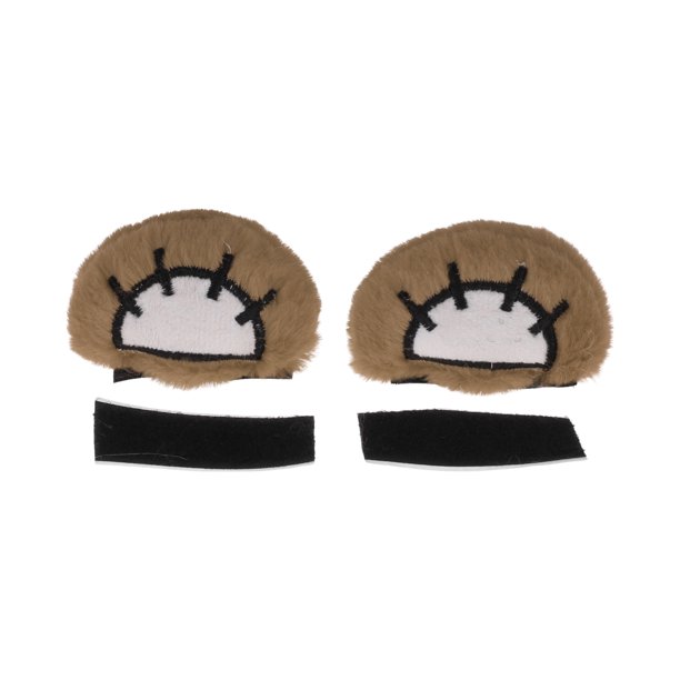 Accesorios para Casco de Motocicleta Decoración Orejas de Panda Rojo para Cascos de Motocicleta Bicicleta Esquí Caqui Piel Sintética Adhesivo 2 Conjuntos