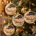thumbnail image 6 of Sulaicai Christmas Story Ball Ornament, Mini Holiday Scene Transparent Hanging Bauble, Vintage Festive Keepsake Decor for Xmas Tree, Mantel, Indoor Holiday Party Display, 6 of 9