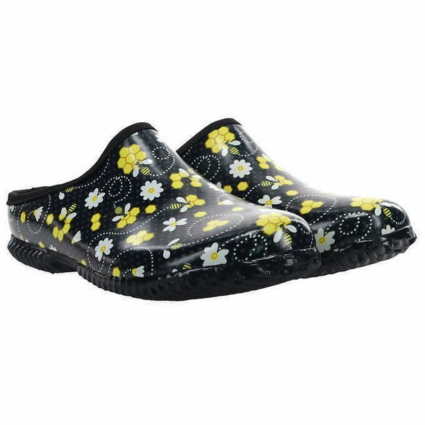 Western Chief Blooming Garden Women's Classic Clog Rain Shoes (Yellow
